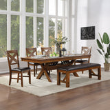 Apollo Trestle Base Rectangular Dining Table in Walnut - Ornate Home