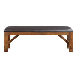Apollo Upholstered Dining Bench in Walnut - Ornate Home