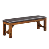 Apollo Upholstered Dining Bench in Walnut - Ornate Home
