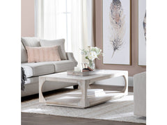 Apollo White/Tan Cocktail Table - Ornate Home