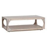 Apollo White/Tan Cocktail Table - Ornate Home