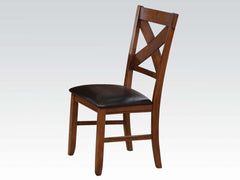 Apollo XBack Side Chair (Set of 2) in Walnut - Ornate Home