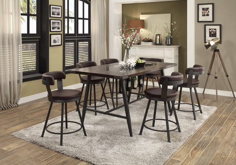 Appert Brown/Dark Gray Counter Height Table - Ornate Home