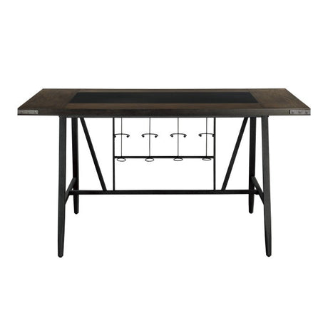 Appert Brown/Dark Gray Counter Height Table - Ornate Home