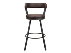 Appert Brown/Dark Gray Swivel Pub Height Chair (Set of 2) - Ornate Home