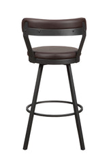 Appert Brown/Dark Gray Swivel Pub Height Chair - Ornate Home