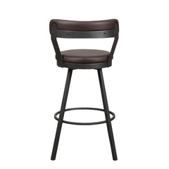 Appert Brown/Dark Gray Swivel Pub Height Chair (Set of 2) - Ornate Home