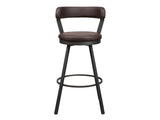 Appert Brown/Dark Gray Swivel Pub Height Chair (Set of 2) - Ornate Home