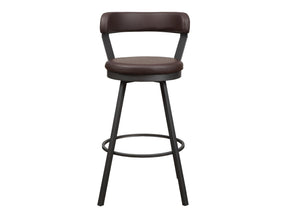 Appert Brown/Dark Gray Swivel Pub Height Chair (Set of 2) - Ornate Home