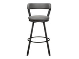 Appert Gray/Dark Gray Swivel Pub Height Chair (Set of 2) - Ornate Home