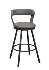 Appert Gray/Dark Gray Swivel Pub Height Chair (Set of 2) - Ornate Home