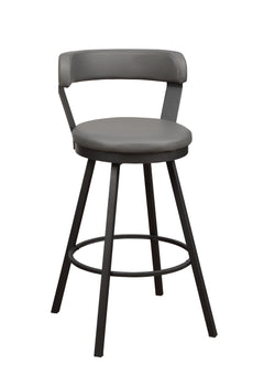 Appert Gray/Dark Gray Swivel Pub Height Chair (Set of 2) - Ornate Home