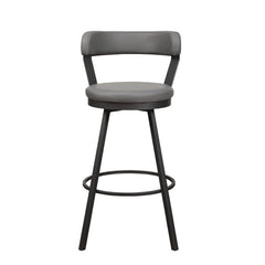 Appert Gray/Dark Gray Swivel Pub Height Chair (Set of 2) - Ornate Home
