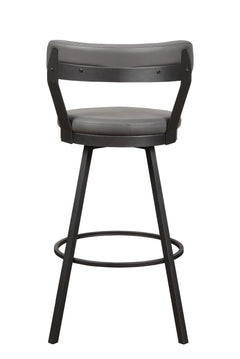 Appert Gray/Dark Gray Swivel Pub Height Chair (Set of 2) - Ornate Home