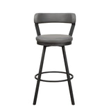 Appert Gray/Dark Gray Swivel Pub Height Chair (Set of 2) - Ornate Home