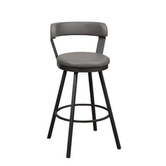 Appert Gray/Dark Gray Swivel Pub Height Chair (Set of 2) - Ornate Home