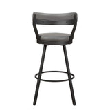 Appert Gray/Dark Gray Swivel Pub Height Chair (Set of 2) - Ornate Home