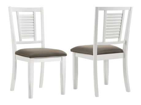 Appleton Distressed White Side Chair (Set of 2) - Ornate Home