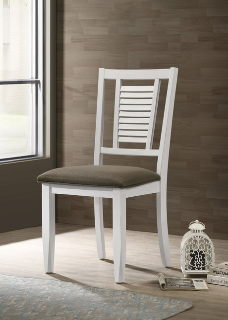 Appleton Distressed White Side Chair (Set of 2) - Ornate Home
