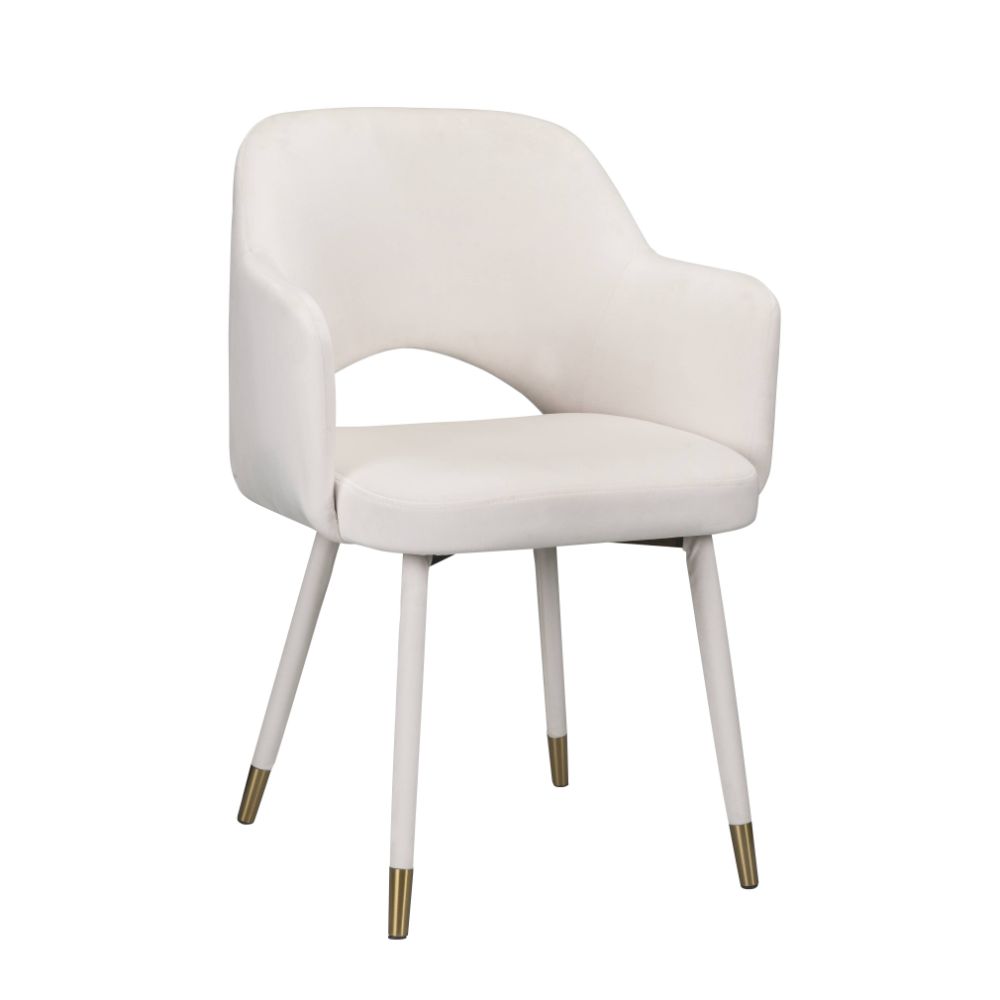Applewood Cream/Gold Accent Chair - Ornate Home