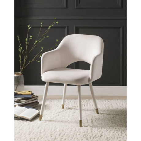 Applewood Cream/Gold Accent Chair - Ornate Home
