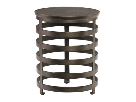Apsley Black Nickel Accent Table - Ornate Home