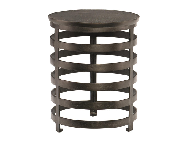 Apsley Black Nickel Accent Table - Ornate Home