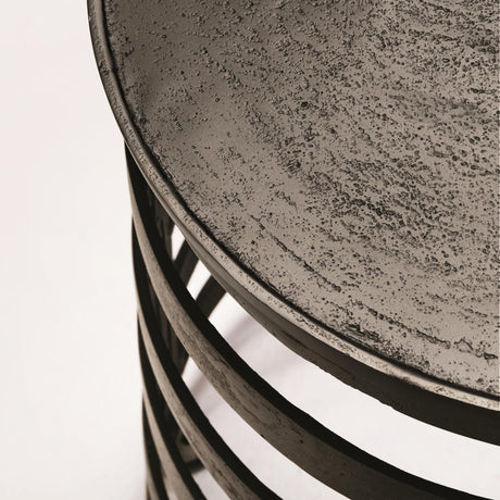 Apsley Black Nickel Accent Table - Ornate Home