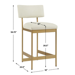 Apsley Gold Counter Stool - Ornate Home