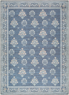 Aquene Denim Washable Area Rug - Ornate Home