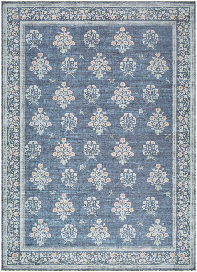 Aquene Denim Washable Area Rug - Ornate Home