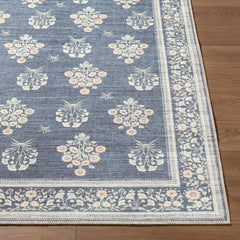Aquene Denim Washable Area Rug - Ornate Home