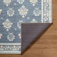 Aquene Denim Washable Area Rug - Ornate Home