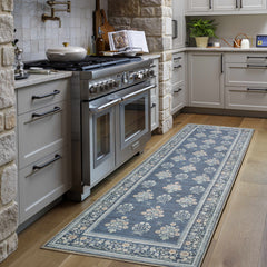 Aquene Denim Washable Area Rug - Ornate Home