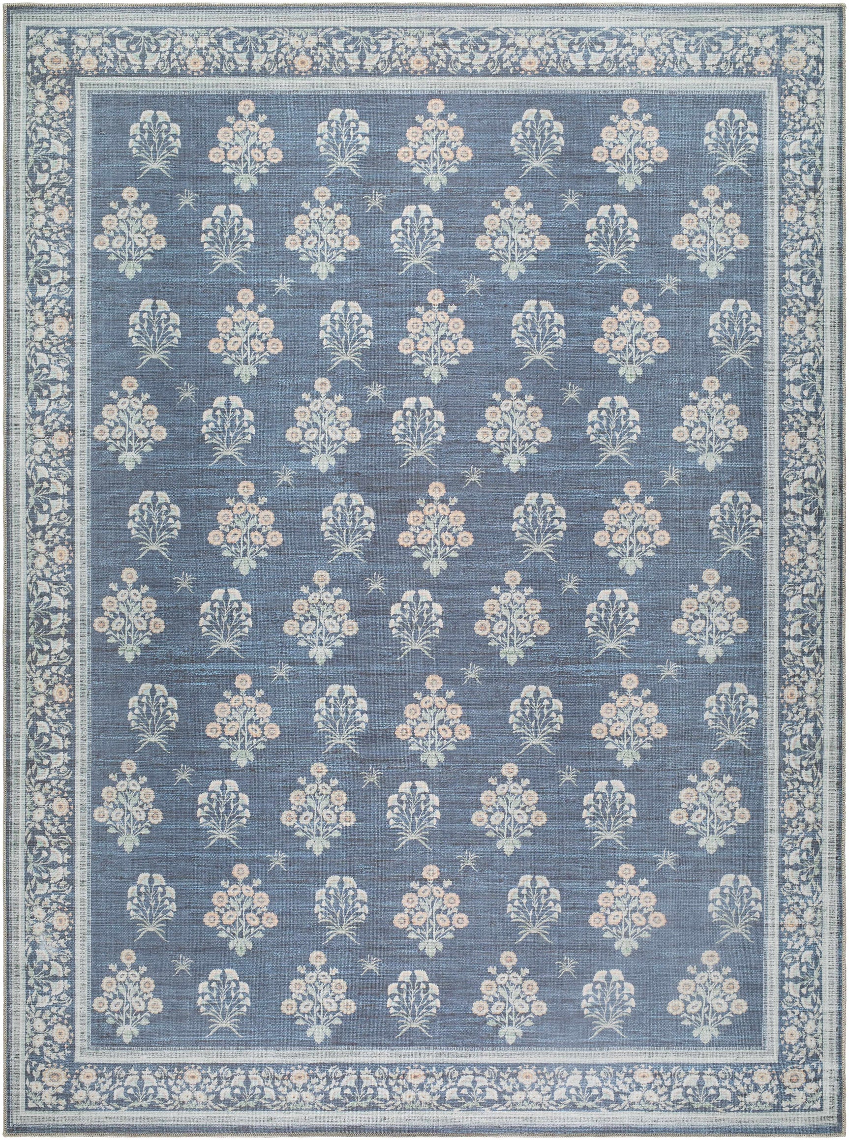 Aquene Denim Washable Area Rug - Ornate Home