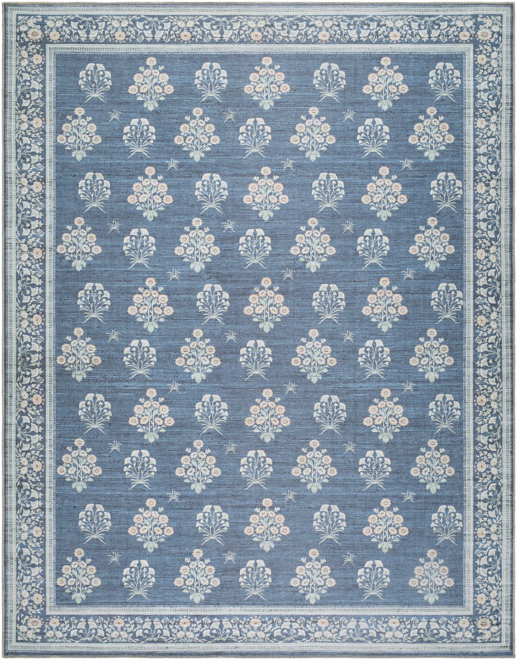 Aquene Denim Washable Area Rug - Ornate Home