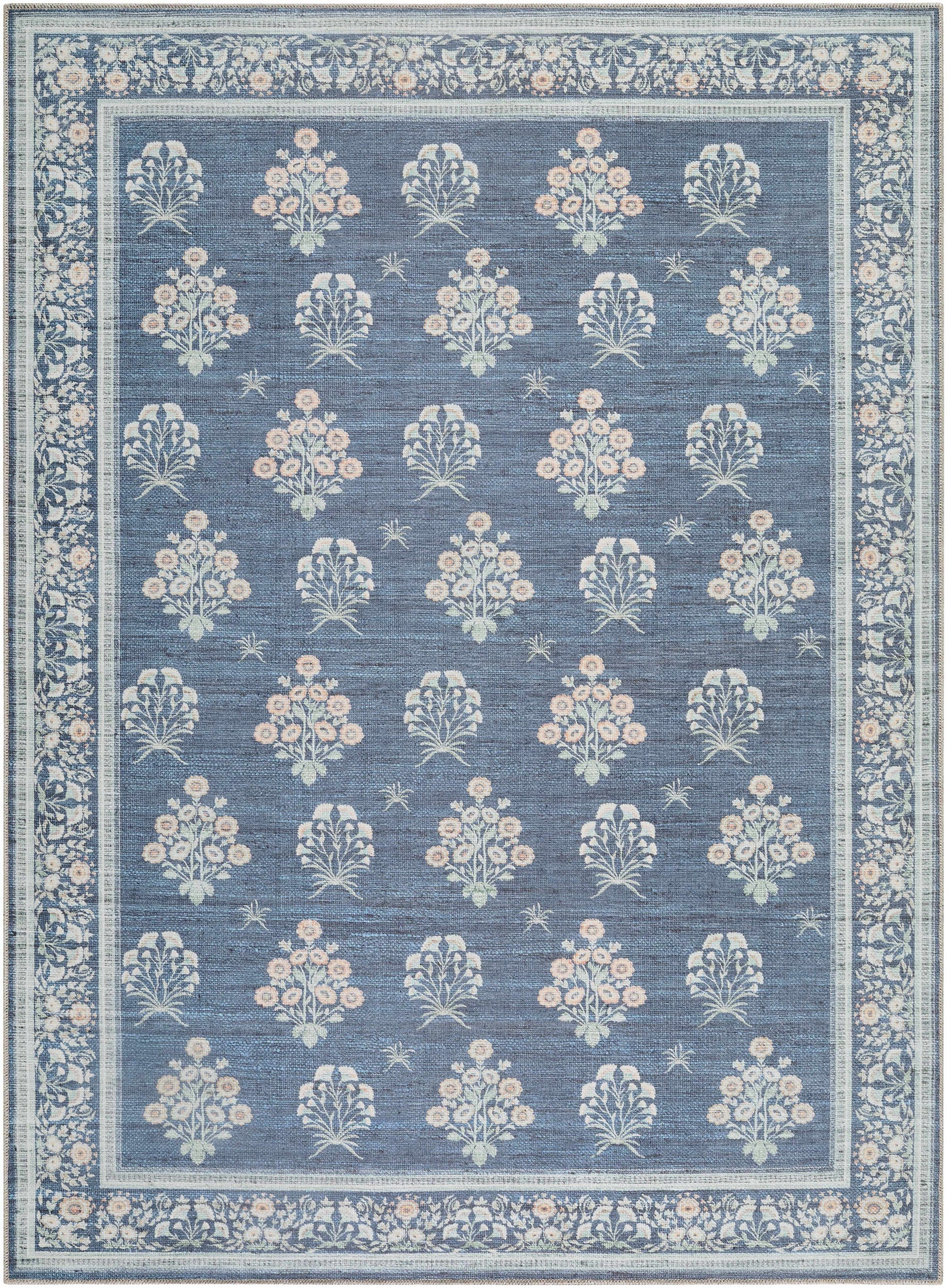 Aquene Denim Washable Area Rug - Ornate Home
