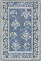 Aquene Denim Washable Area Rug - Ornate Home