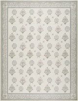 Aquene Ivory Washable Area Rug - Ornate Home