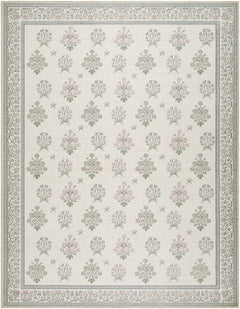 Aquene Ivory Washable Area Rug - Ornate Home