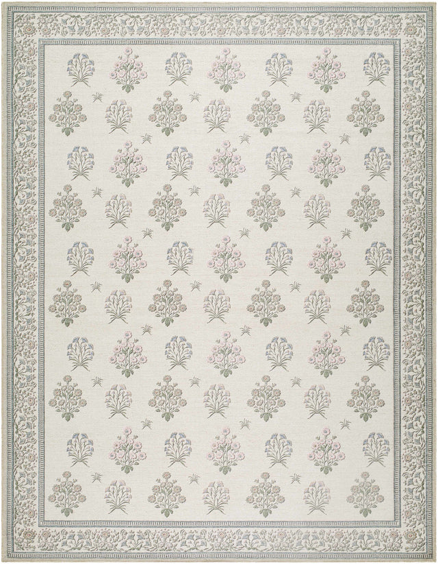 Aquene Ivory Washable Area Rug - Ornate Home