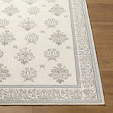 Aquene Ivory Washable Area Rug - Ornate Home