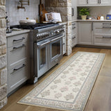 Aquene Ivory Washable Area Rug - Ornate Home
