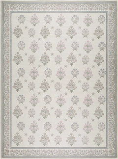 Aquene Ivory Washable Area Rug - Ornate Home