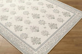 Aquene Ivory Washable Area Rug - Ornate Home