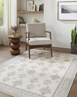 Aquene Ivory Washable Area Rug - Ornate Home