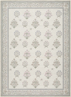 Aquene Ivory Washable Area Rug - Ornate Home