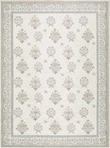 Aquene Ivory Washable Area Rug - Ornate Home