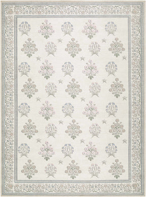 Aquene Ivory Washable Area Rug - Ornate Home