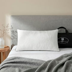 Aquila White King Size Shredded Memory Foam Pillow - Ornate Home